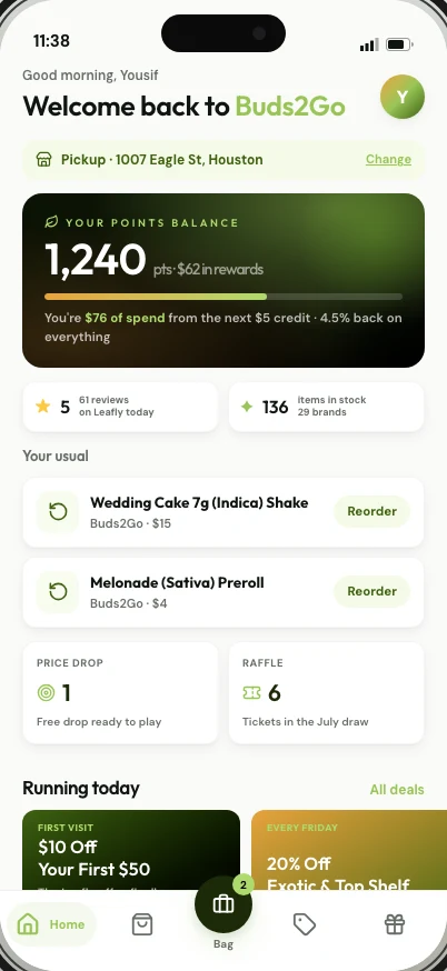 Buds2Go app